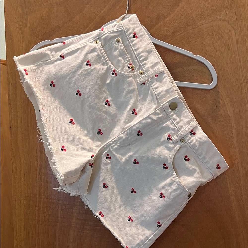 Flower embroidery Jcrew Women's Shorts size 27